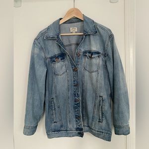 J. Crew oversized denim jacket